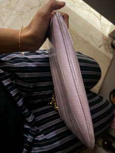 Animal print shoulder bag with chain