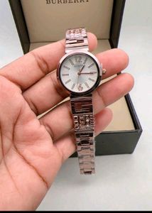 Rose Gold Crystal Embellished Watch