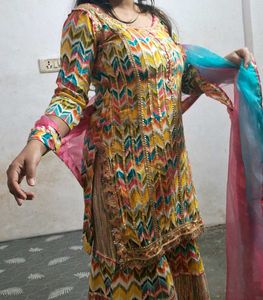 Beautiful Yellow Sharara Suit