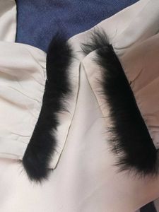 Tunic Dress with Fur Cuffs