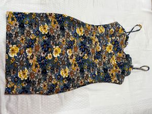 Floral Print Corset Mini Dress