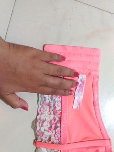 Peach Colour Tube Bra...