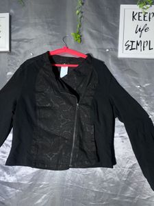 Stylish Black Moto Jacket