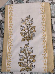 Unstitched Chanderi Dress Material - Floral Print