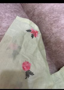 Floral Embroidered Long Kurti