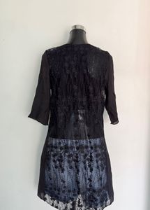 Black Open Front shrug