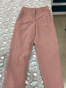 Elegant Mauve Wide-Leg Pants