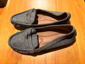 Grey Loafer Flats