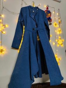Stylish Blue Long Jacket
