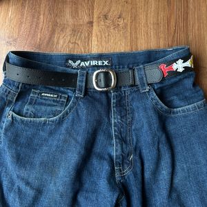 Chrome Hearts style Multicolor Cross Patch belt