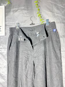 Classic Grey Linen Pants