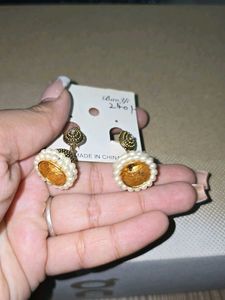 Beautiful Jhumka Earrings with Pearl