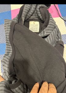 Unisex Smart Striped Zip-Up Hoodie Jacket