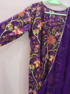 New Designer Floral Printed Dress With Duptta