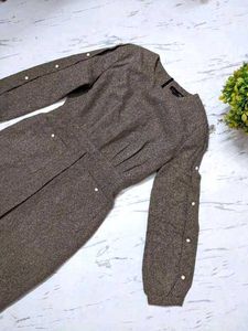 Korean Pocket Knee Length Dress