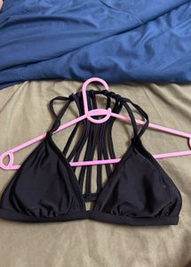 Black Strappy Bikini Top