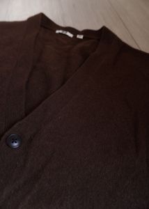 Uniqlo Brown Knit Cardigan Sweater