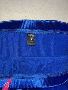 Blue Stain Mini Skirt