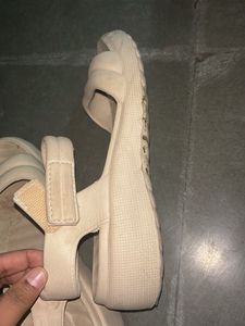 Cream Casual Sandals