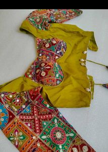 Embroidered Yellow Blouse