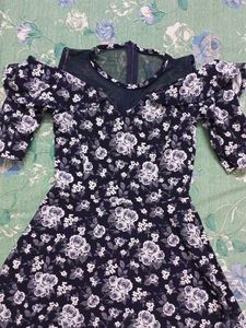 Floral Cold Shoulder Dress