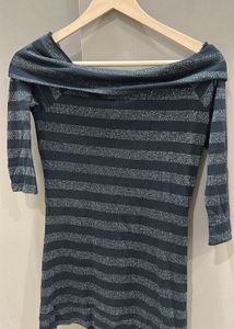 Striped Off-Shoulder chatpata Top/dress