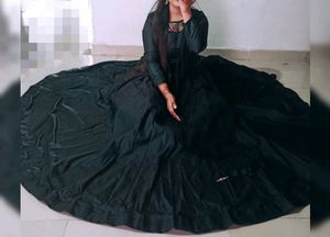 New Elegant Teal Ethnic Gown with Dupatta