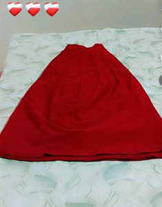 Vibrant Red/Maroon Skirt