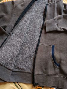 Brown Zip-Up Hoodie