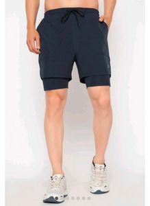 Men's Dark Blue Gym Shorts