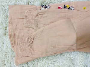 Embroidered Peachy Top