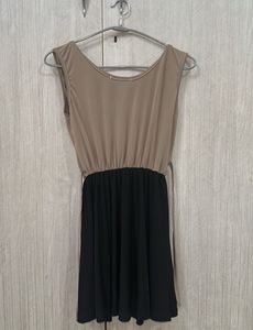 Casual Two-Tone Dress
