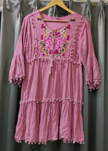 beautiful pink kurta