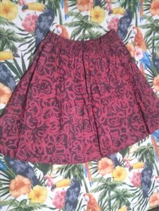 Chic Floral Print Midi Skirt