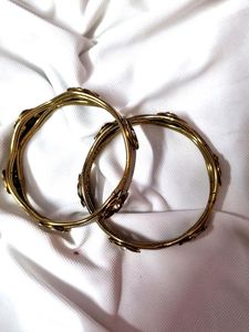 22. Golden-silver Bangles