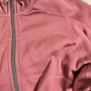 Men's Burgundy Zip-Up Jacket