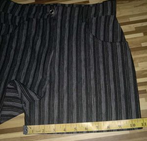 Black Stripe High Waist Shorts