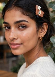 Cute Character Hair Clips – 5 Piece Set (Brown)