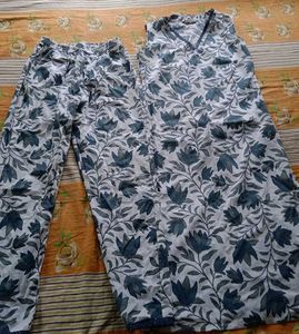 Floral Sleeveless Kurta Set