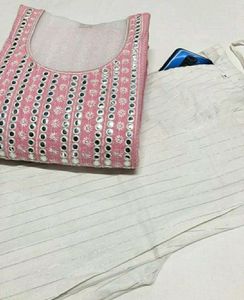 Pink Kurti Trouser