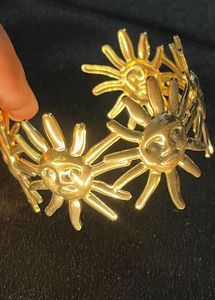 Anti-Tarnish Gold Sun Cuff Bracelet