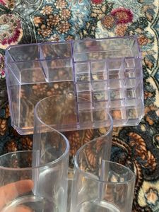 Clear 2 Acrylic Makeup Organizer