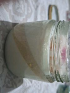Floral Candle in Glass Jar