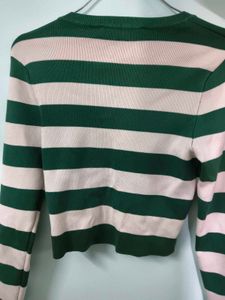 Zara Striped Long Sleeve Top