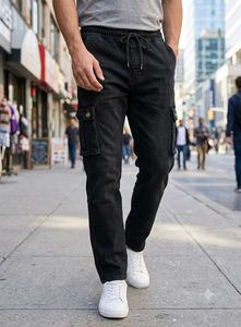Black Cargo Jeans 20