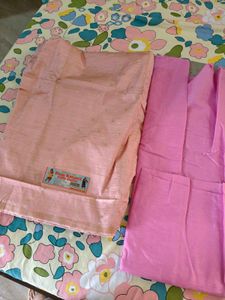 Beautiful Pink Kurta Set dress material