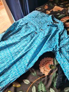 Beautiful Blue Printed Kurta