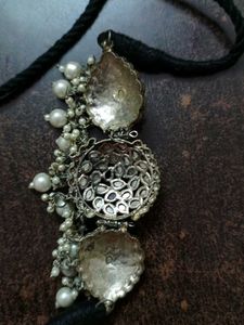 Elegant Silver Tone Choker