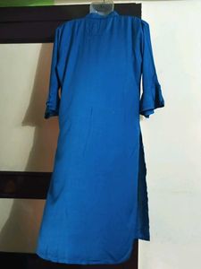 Blue Butterfly Embellished Top