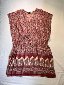 Bohemian Print Kaftan Dress